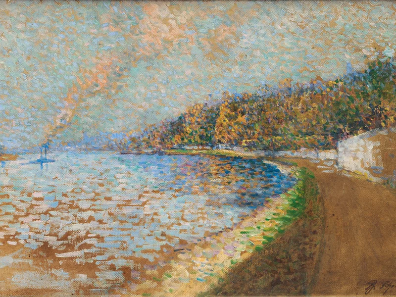 1845-Bertha Schrader - An der Elbe